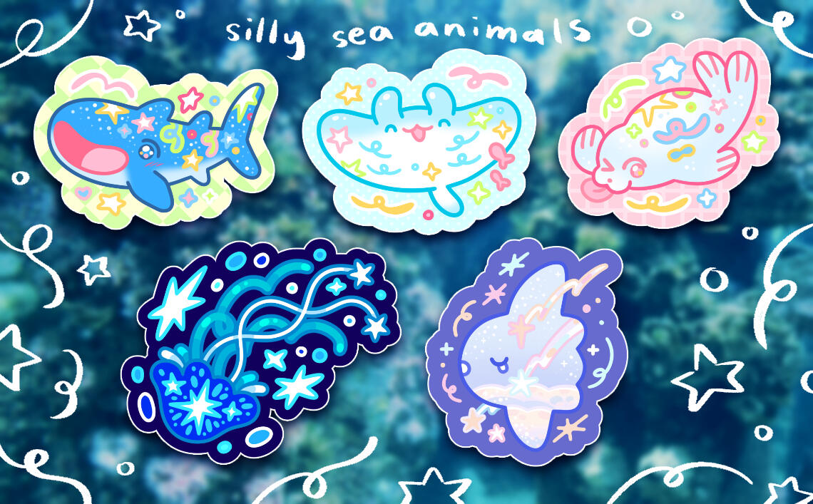 Silly Sea Animal Stickers