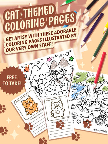 Cat Day Coloring Pages