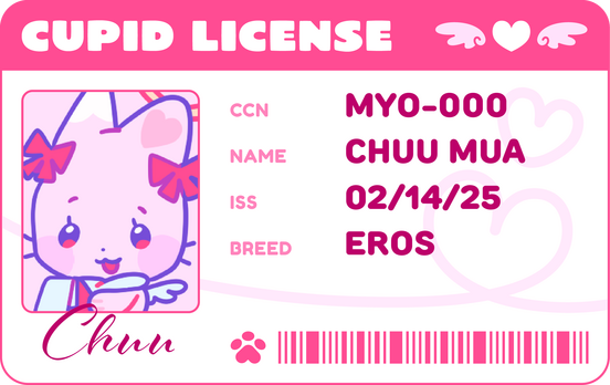 Cupid Cats License Example 2