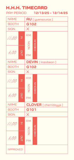 Stamp Card Front